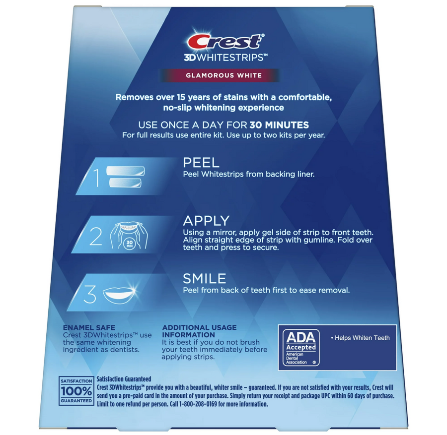 Crest 3D Whitestrips Glamorous White