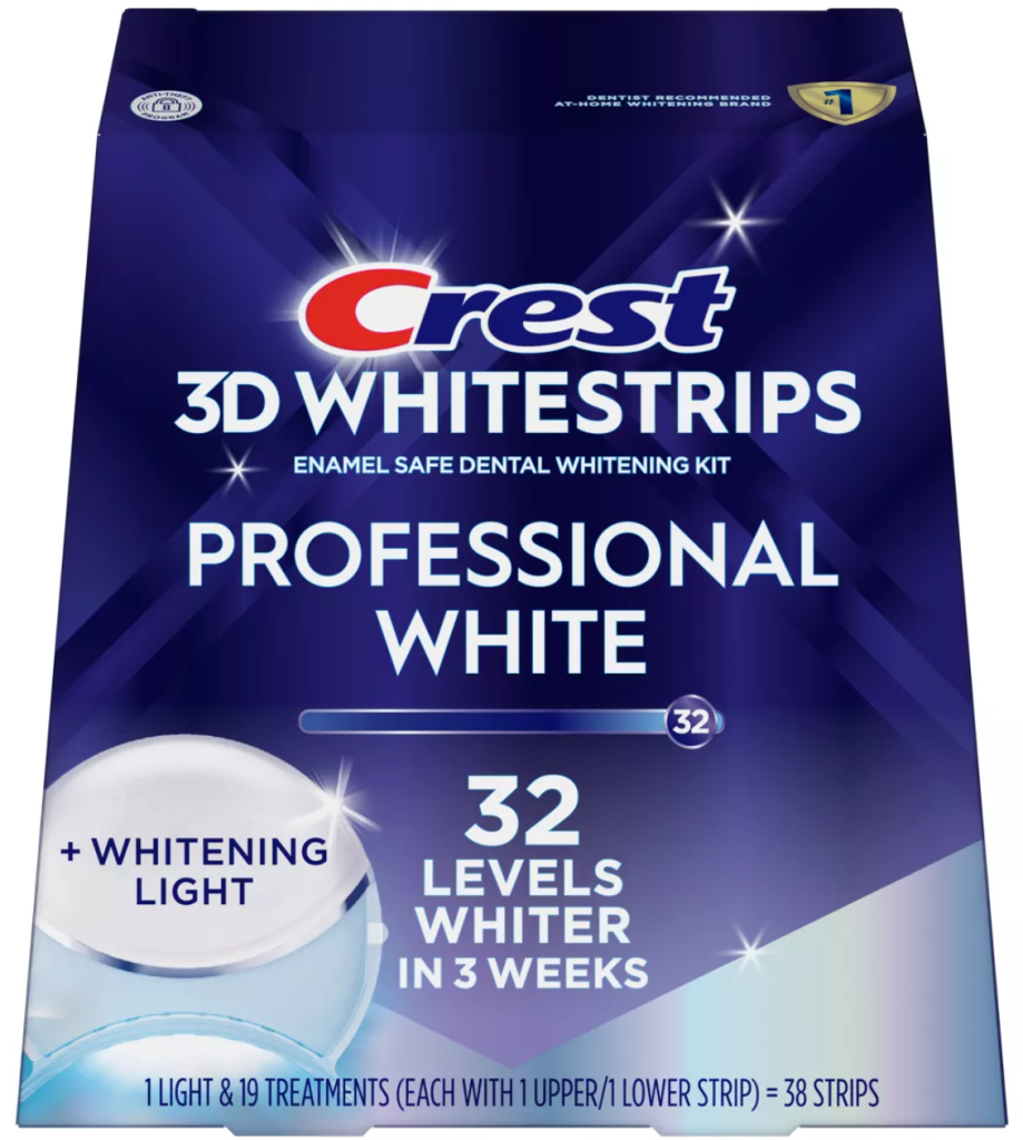 Crest 3D Whitestrips Professional White with LED Light teeth whitening kit